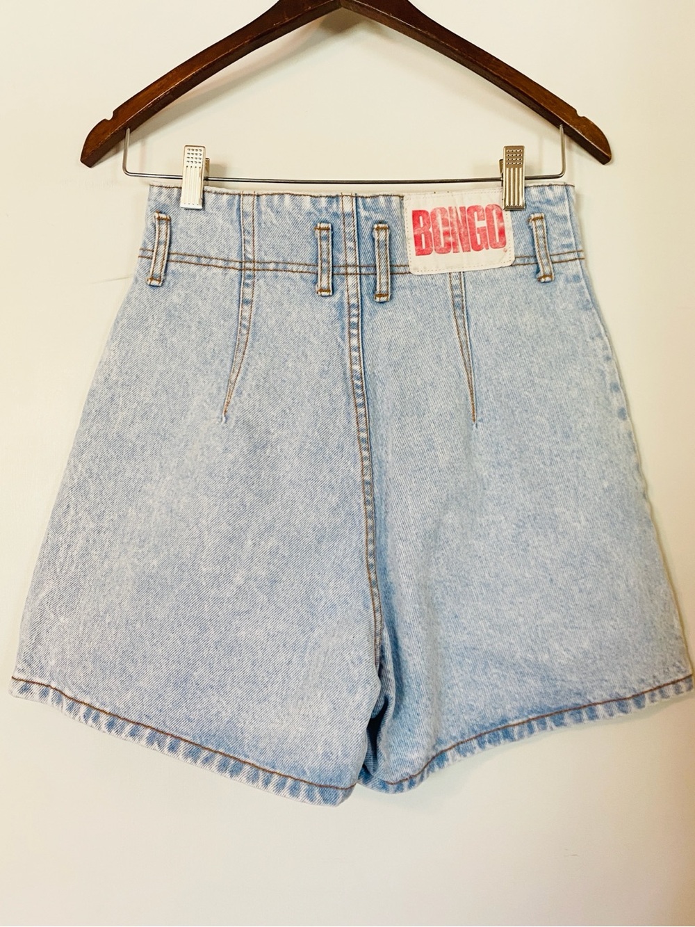 VTG 80s 90s BONGO Denim Jean Shorts Ultra High Rise 9 26